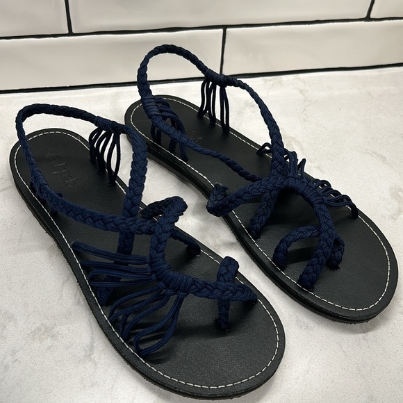 Everelax Rope Hand Braided Flat Sandals Woven Women’s Size 10 NWOT - Picture 13 of 16